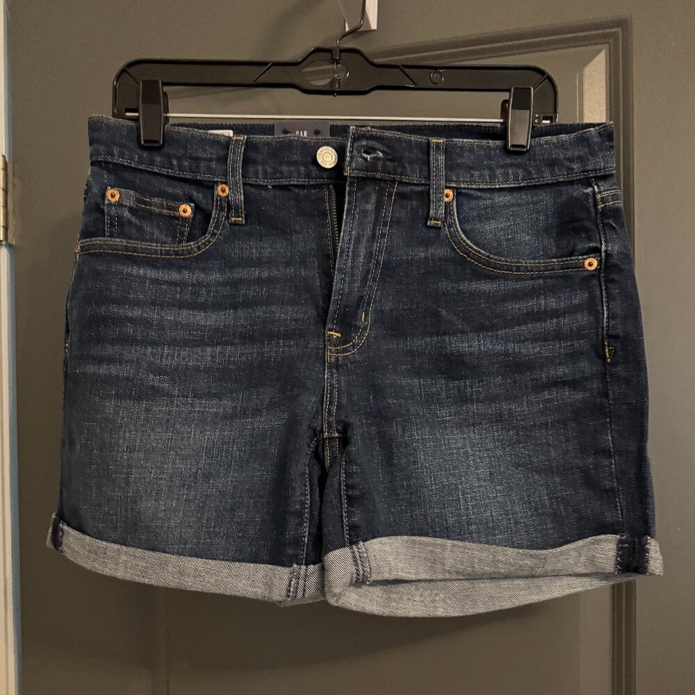 NWT GAP Denim Shorts Womens Rolled Cuffed